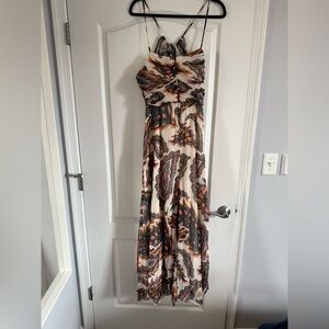 NWT Multicolor Halter Jumpsuit
